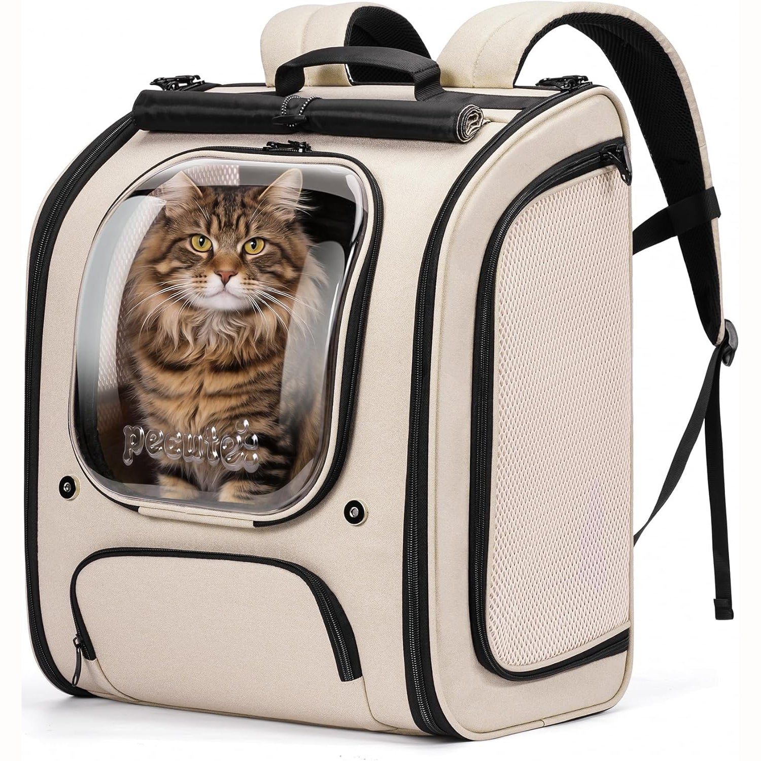 Bubble Cat Backpack Carrier Large Space Ergonomic 3D Design Breathable & Shaded