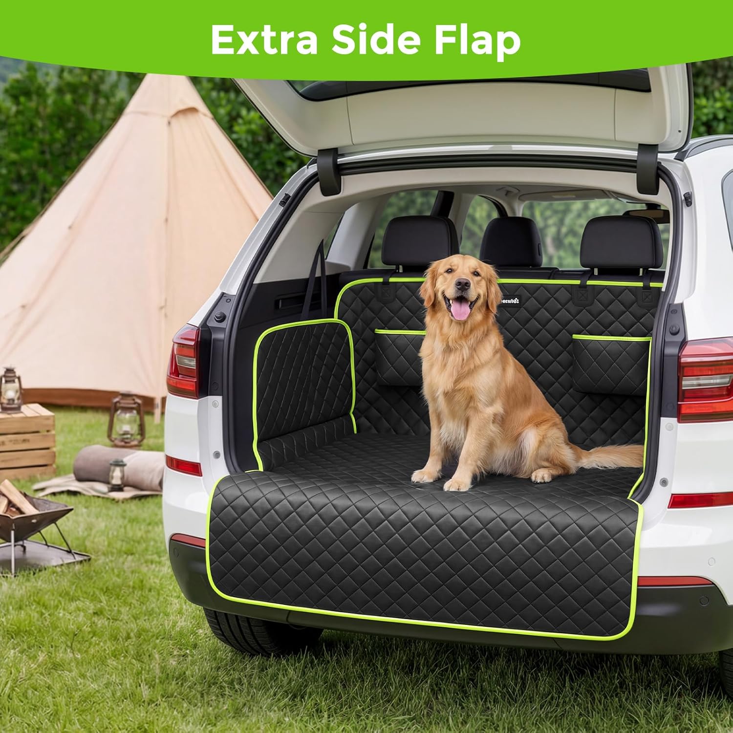 Pecute SUV Cargo Liner for Dogs Upgraded Scratch-proof Leather