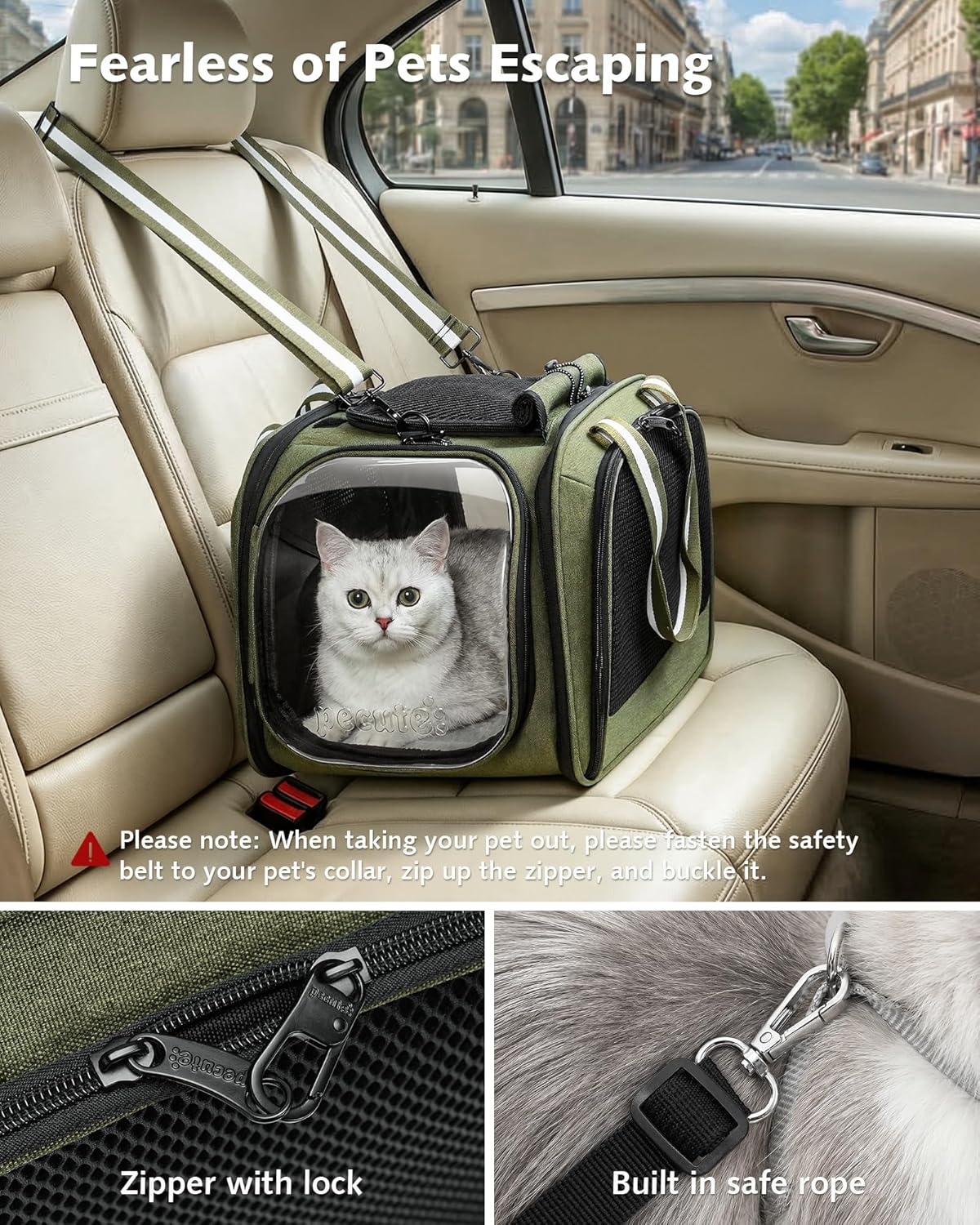 Cat Carrier Bubble Window Breathable Stable Pet Carrier Handbag