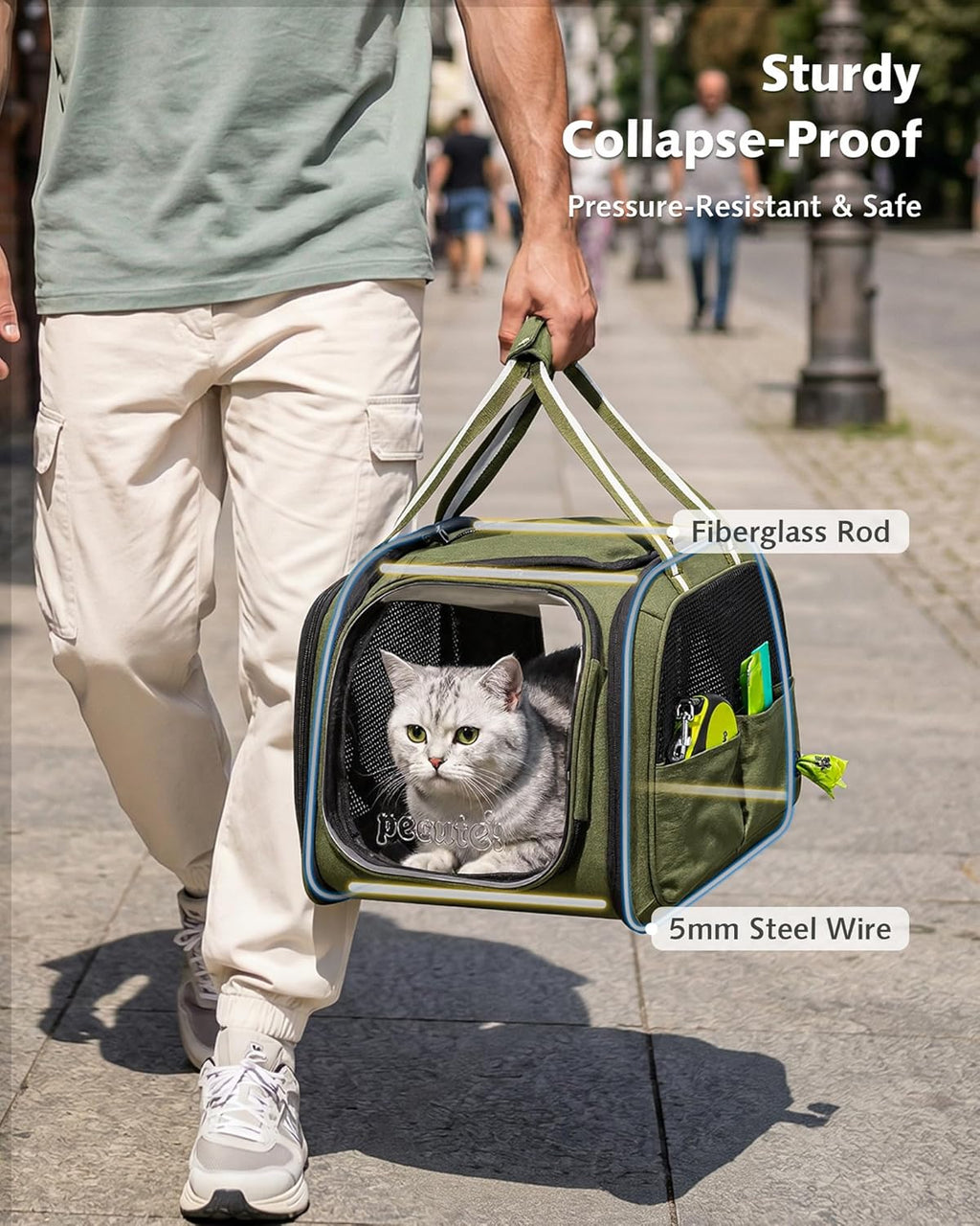 Cat Carrier Bubble Window Breathable Stable Pet Carrier Handbag