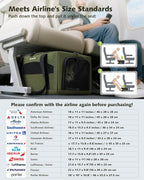 Airline Approved Top Side Expandable Pet Carrier Dog Cat Carrier