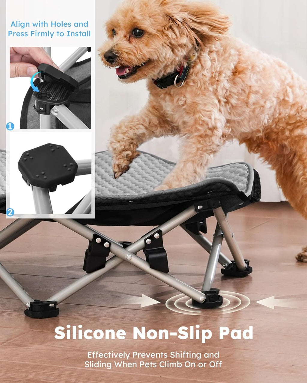 Elevated Dog Bed with Cooling Blanket
