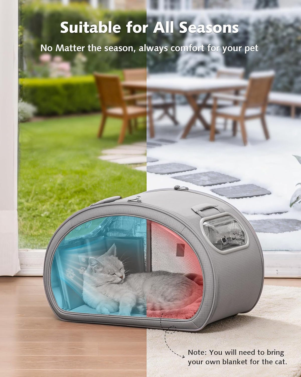 Cat Cooling House Dog House with Cooling Mat