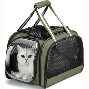 Pecute Cat Carrier Bubble Window Breathable Stable Pet Carrier Handbag