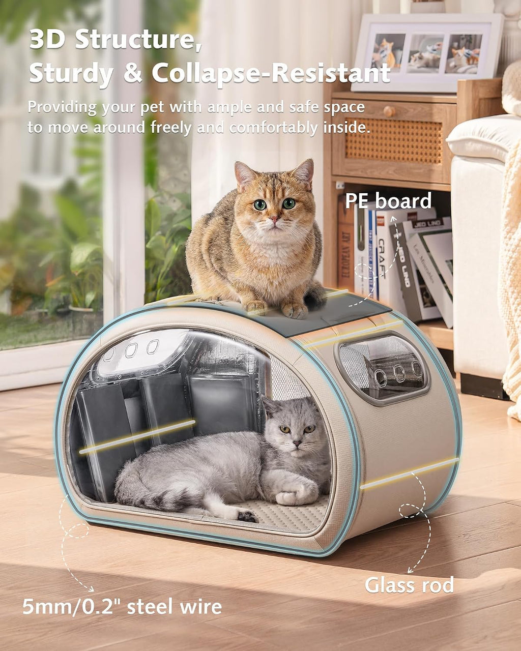 Cooling Cat House AC House with Cooling Mat for Cat Small Dogs