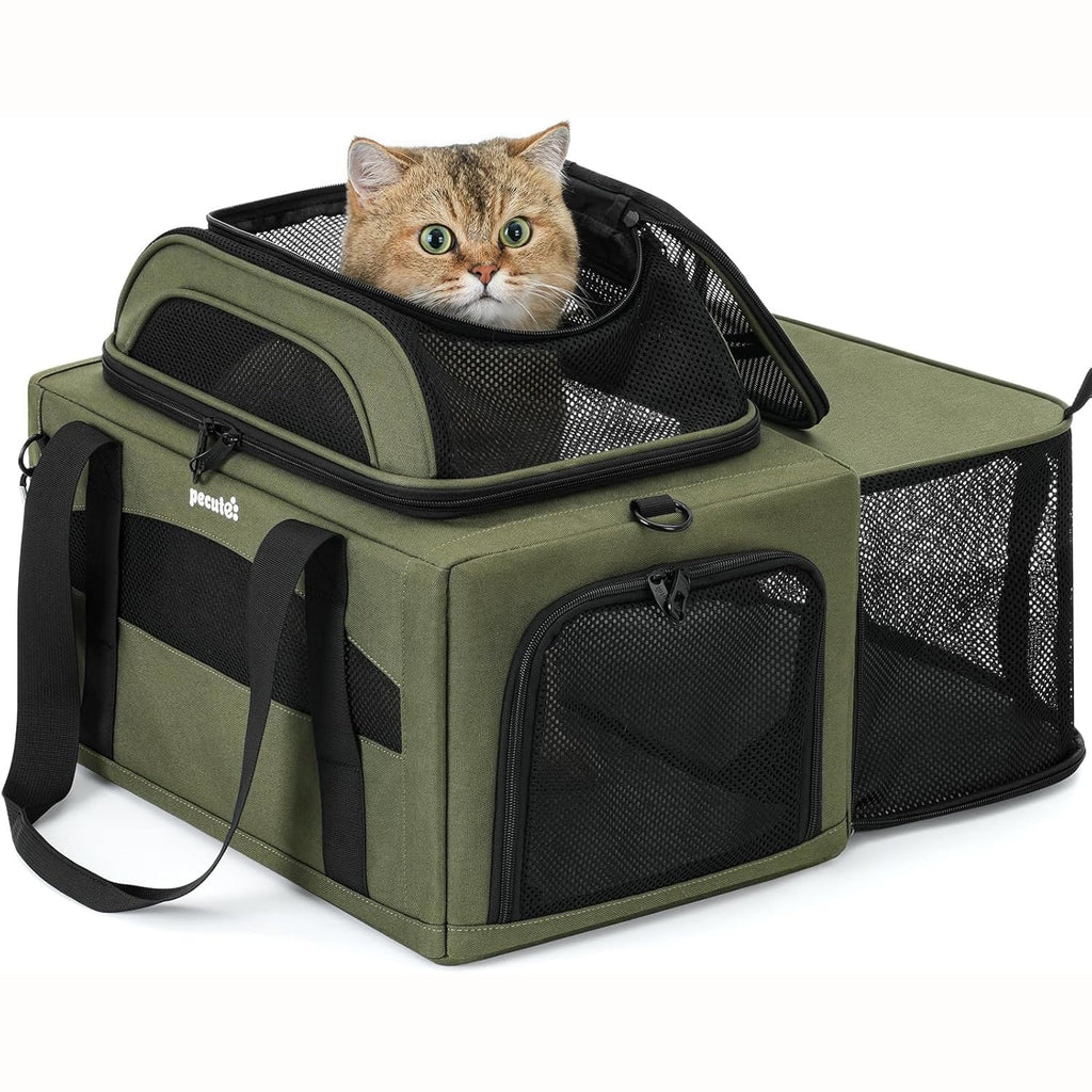 Airline Approved Top Side Expandable Pet Carrier Dog Cat Carrier