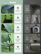 Heated Outdoor Cat House with Heating Pad