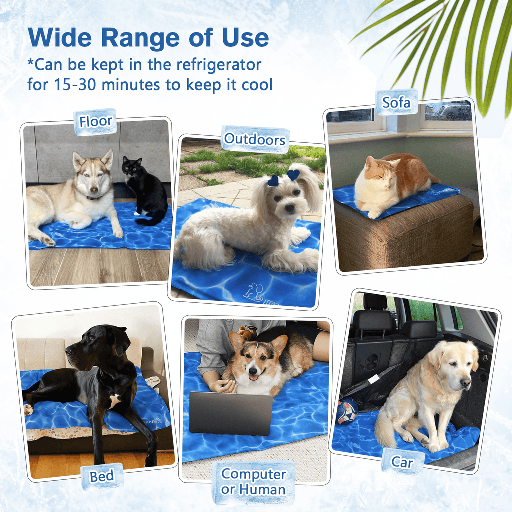 XS-XXL Cooling Mat  Water Ripples