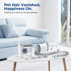 4-in-1 Pet Grooming Vacuum Kit with Clipper Brush