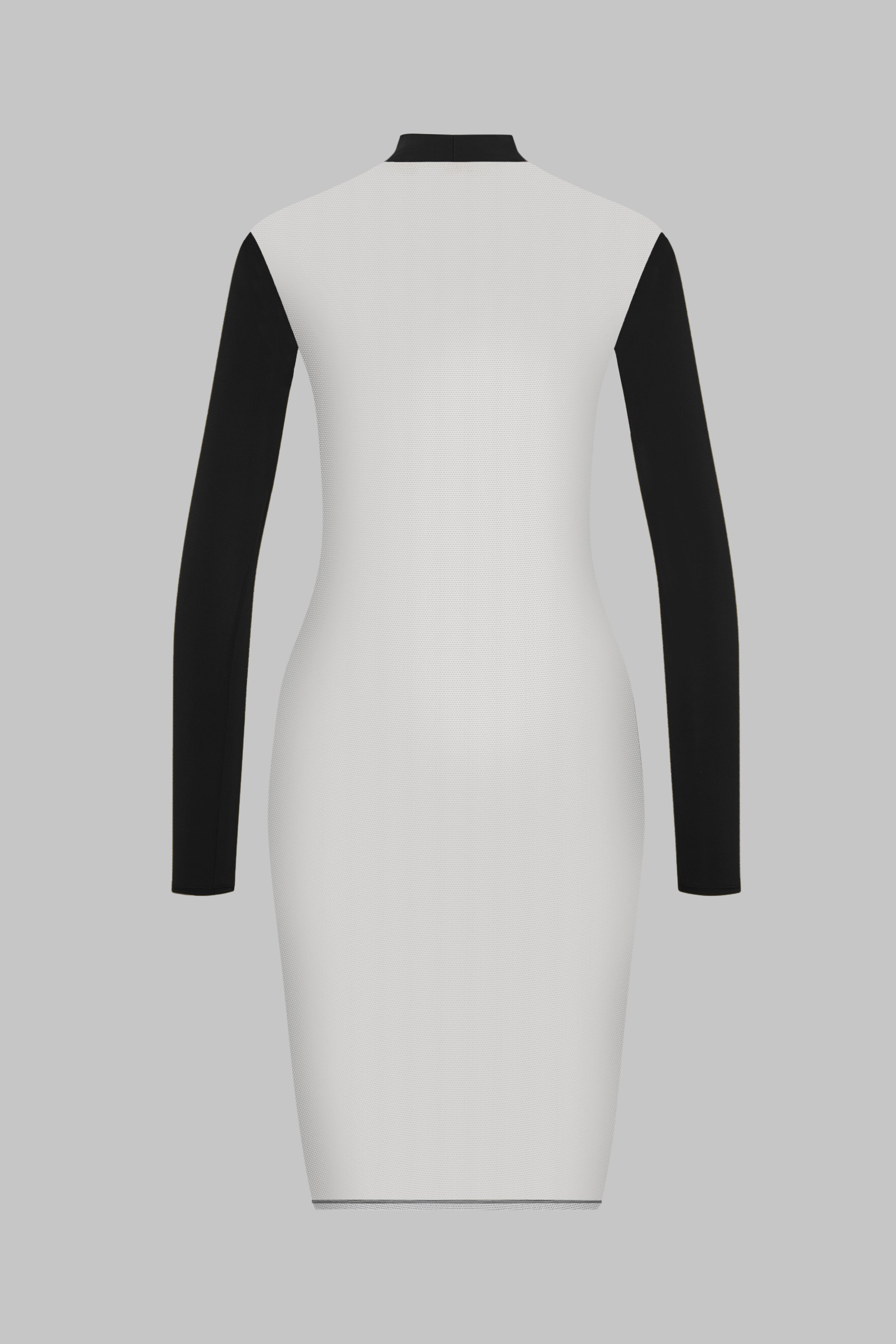 Robe manches longues dos transparent - Pure Tentation