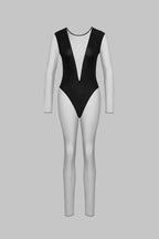 Catsuit col V manches longues - Pure Tentation