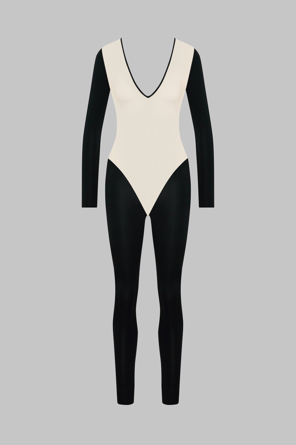 Catsuit manches longues dos transparent - Pure Tentation