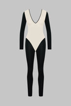 Catsuit manches longues dos transparent - Pure Tentation