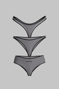 Set de 3 Bas Gris Foncé - La Parisienne