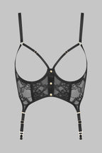 Bustier porte-jarretelles ouvert - Jeux Magnétiques