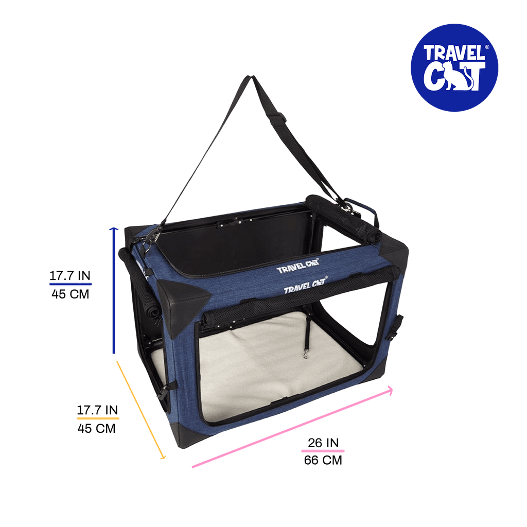 "The Boop Coop" Collapsible Travel Cat Crate & Carrier