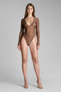 Body string dos ouvert manches longues - French Kiss Light