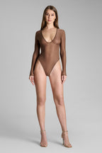 Body string dos ouvert manches longues - French Kiss Light