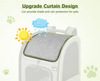 Pet Carrier Backpack Expandable Portable with Curtain