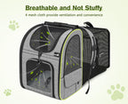 Pet Carrier Backpack Expandable Portable with Curtain