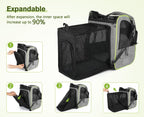Pet Carrier Backpack Expandable Portable with Curtain