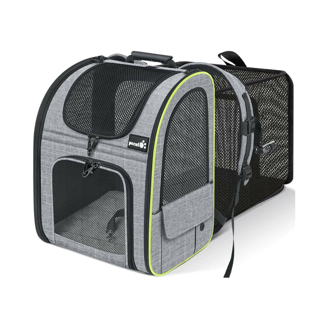 Cat Carrier Dog Backpack Expandable (Grey) - As Seen on TV