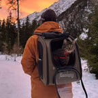 Expandable Bubble Cat Backpack Carrier Large Space Breathable Cat Carrier