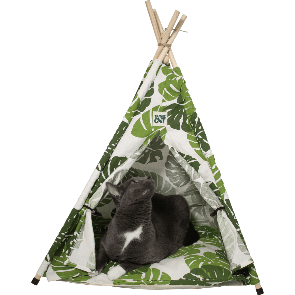 Monstera Cat Tent Bed