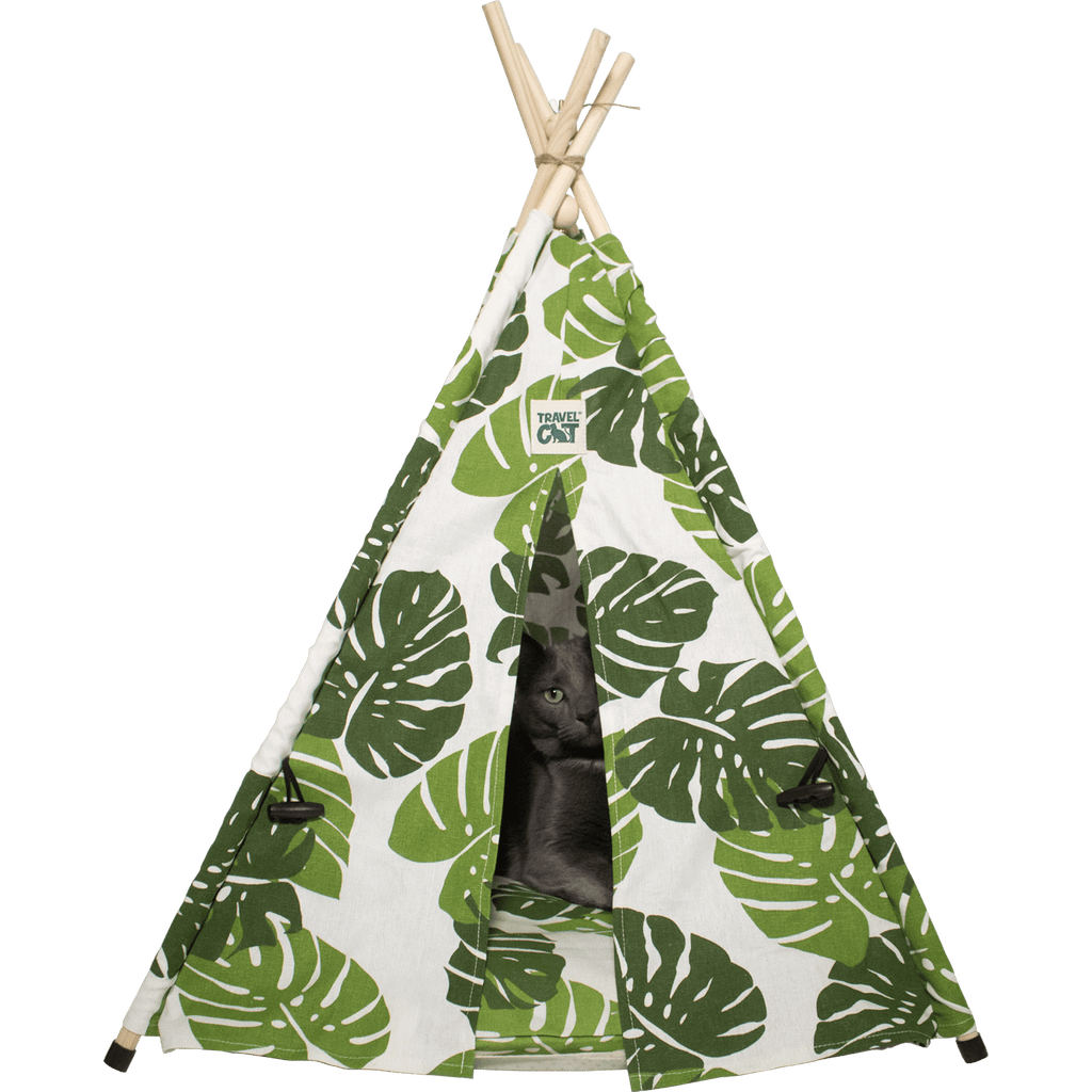 Monstera Cat Tent Bed