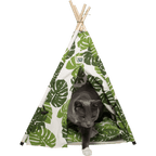 Monstera Cat Tent Bed