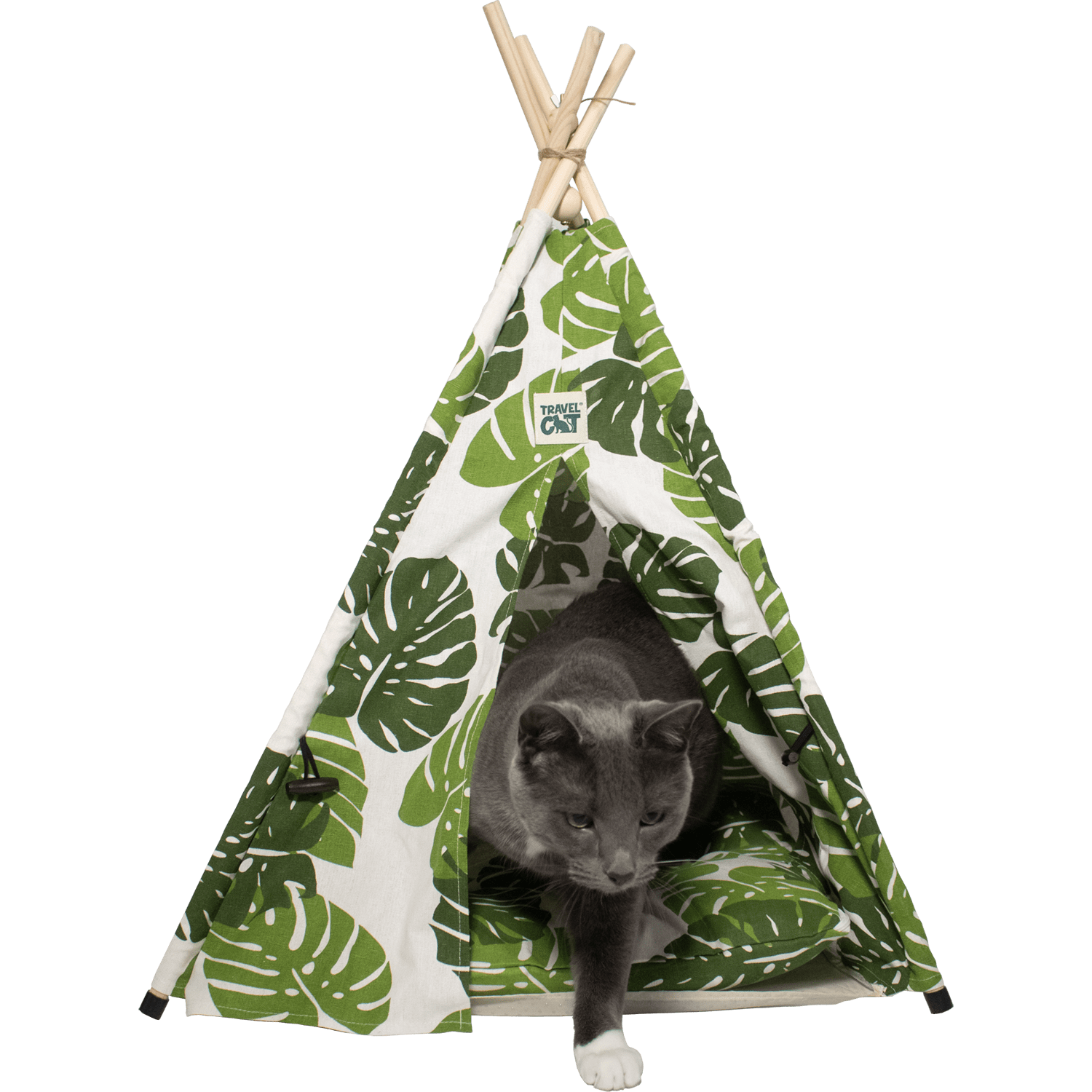 Monstera Cat Tent Bed