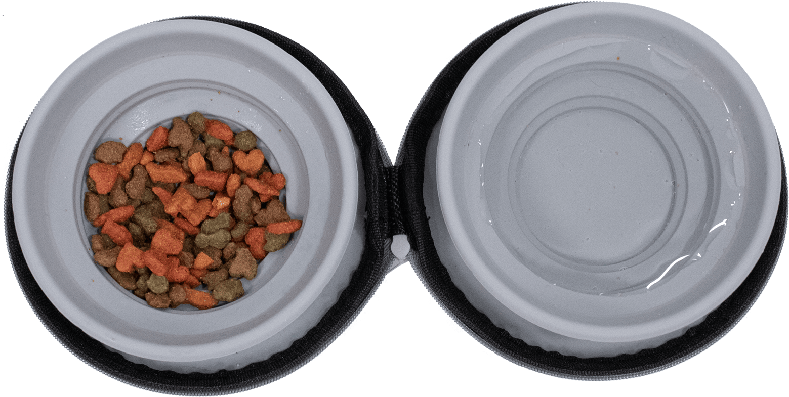 Double Sided Portable Zippered Bowl