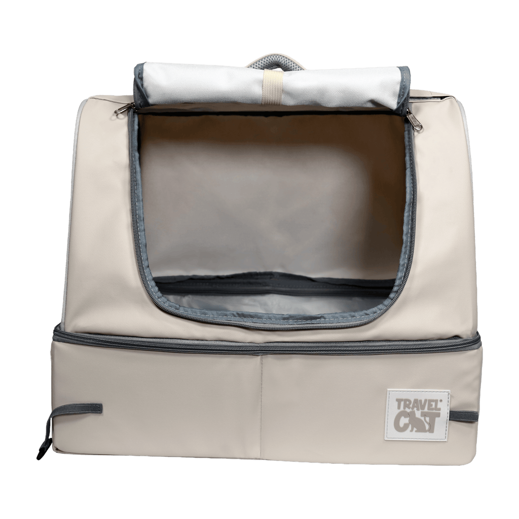"The Porta-Pawty+" Covered Travel Litter Box - Portable Bathroom for Cats