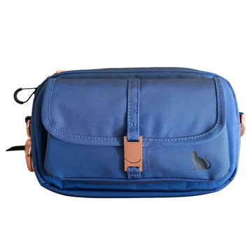 “The Whisker Walker” Cat Fanny Pack Walking Bag – Adjustable Hands-Free Fanny Pack for Treats, Leash & Essentials