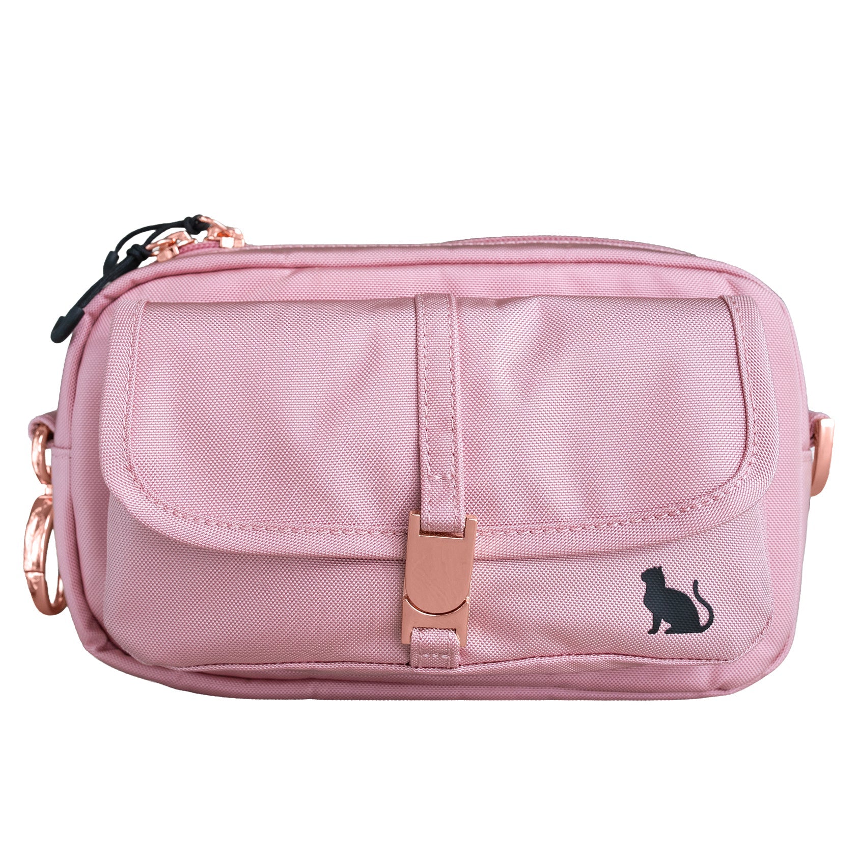 “The Whisker Walker” Cat Fanny Pack Walking Bag – Adjustable Hands-Free Fanny Pack for Treats, Leash & Essentials