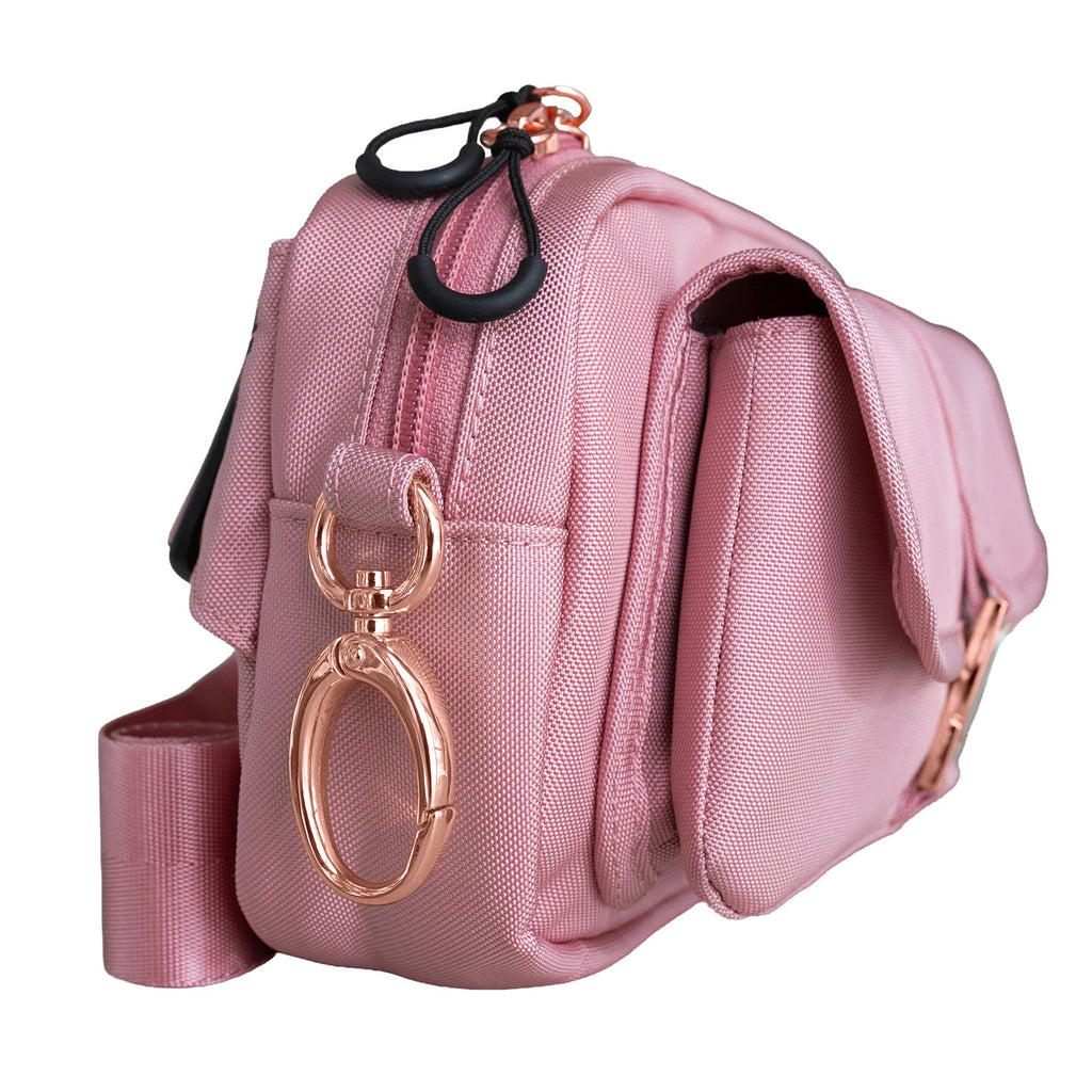 “The Whisker Walker” Cat Fanny Pack Walking Bag – Adjustable Hands-Free Fanny Pack for Treats, Leash & Essentials