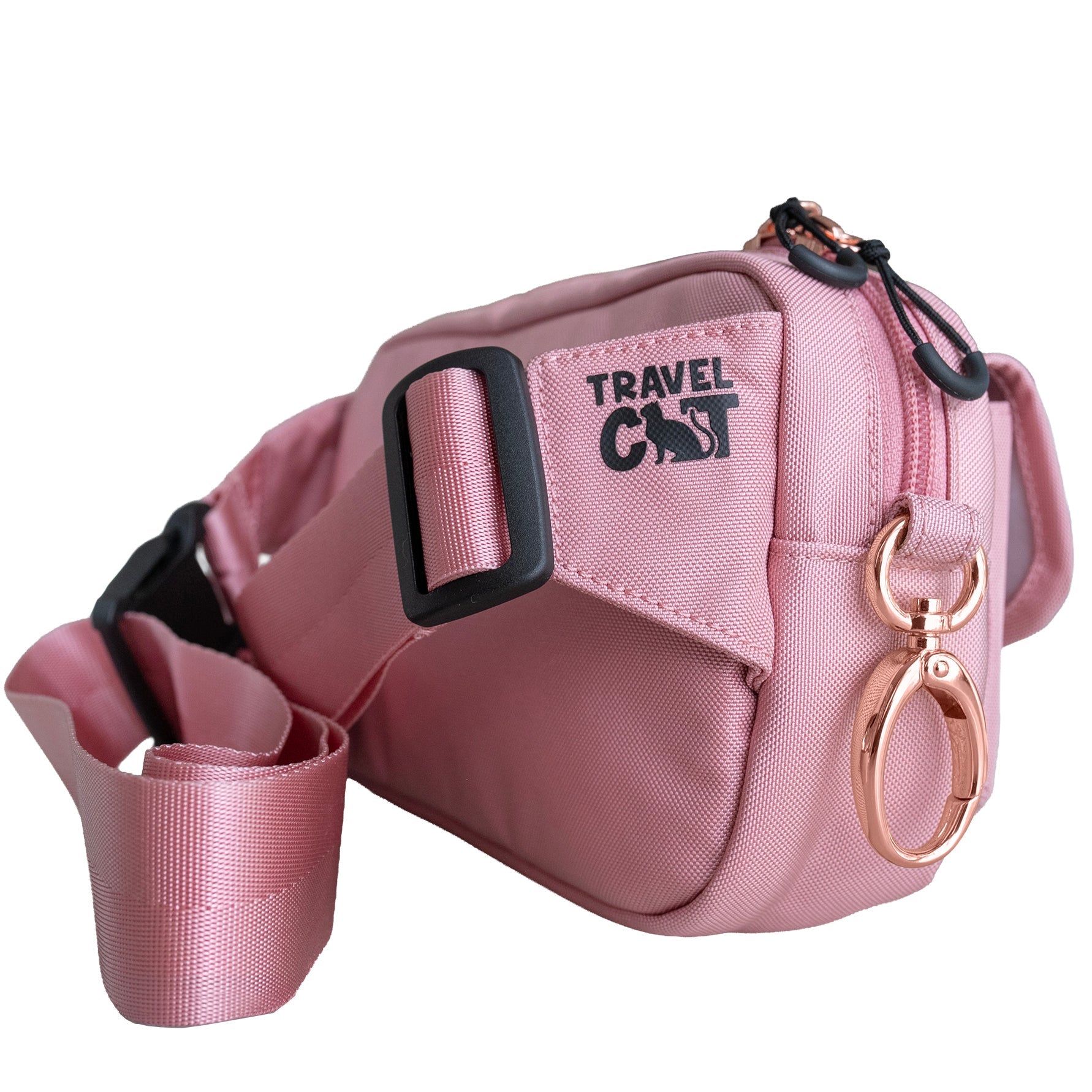 “The Whisker Walker” Cat Fanny Pack Walking Bag – Adjustable Hands-Free Fanny Pack for Treats, Leash & Essentials