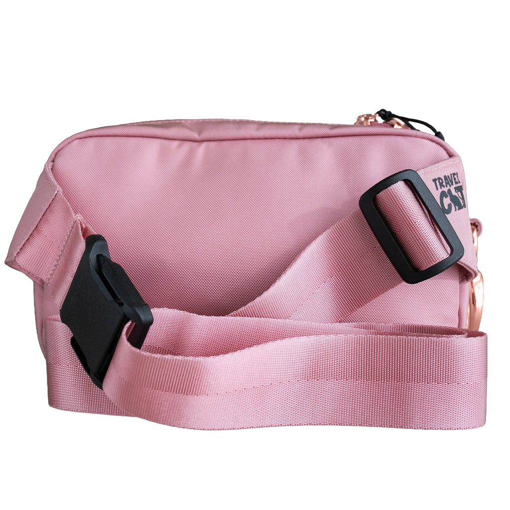 “The Whisker Walker” Cat Fanny Pack Walking Bag – Adjustable Hands-Free Fanny Pack for Treats, Leash & Essentials