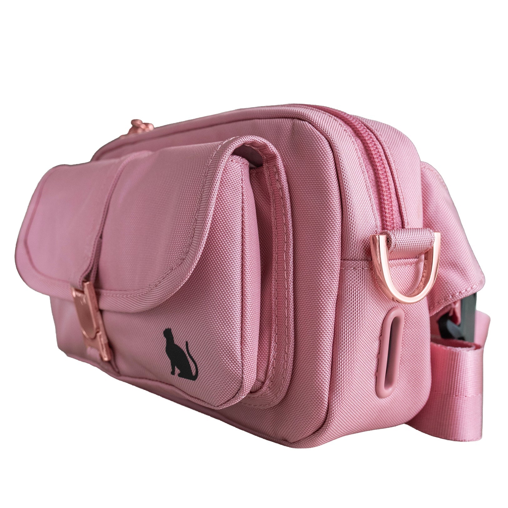“The Whisker Walker” Cat Fanny Pack Walking Bag – Adjustable Hands-Free Fanny Pack for Treats, Leash & Essentials