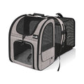 Cat Carrier Dog Backpack Expandable (Khaki)
