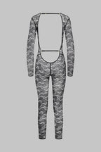 Catsuit manches longues Col V - Flashback
