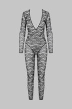Catsuit manches longues Col V - Flashback
