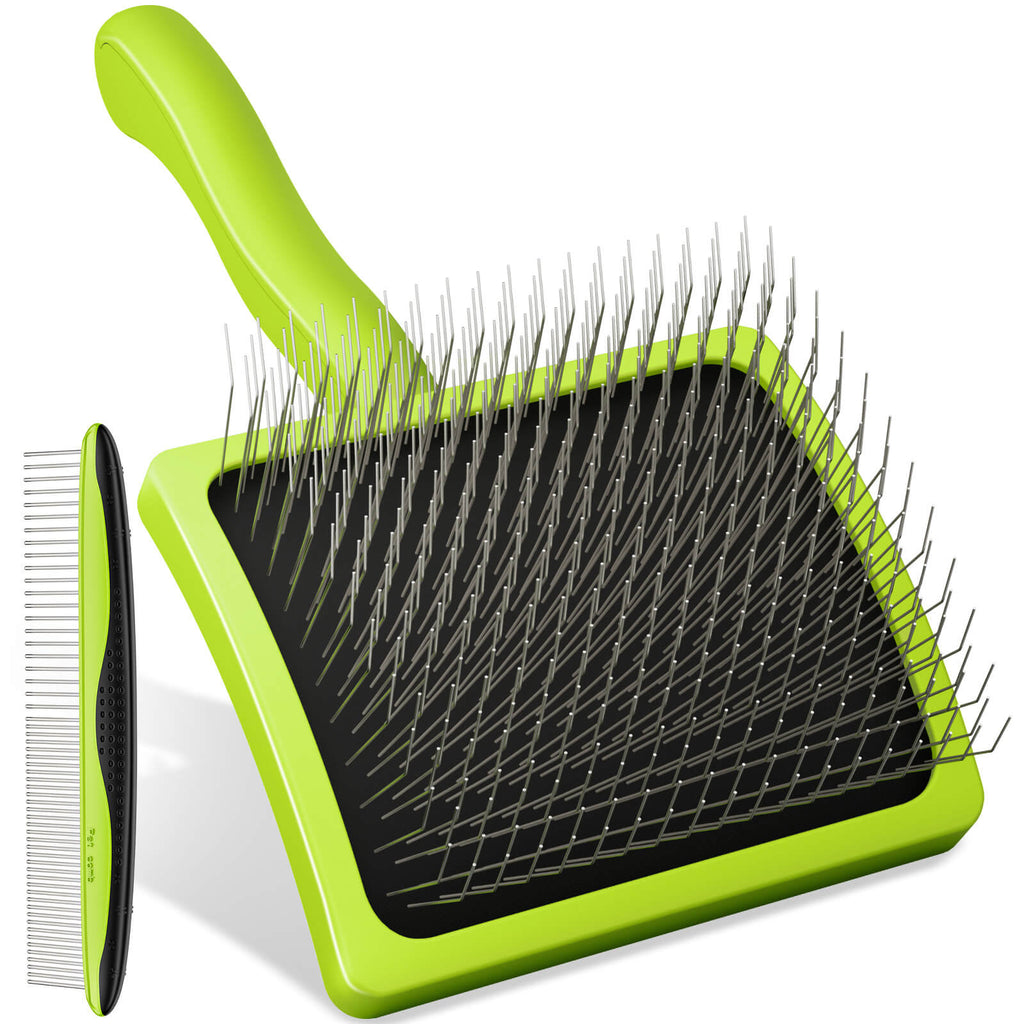 Professional Slicker Brush for Dogs & Pet Comb Grooming Dog Brush