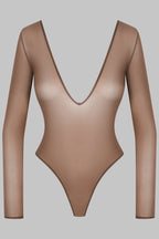 Body string dos ouvert manches longues - French Kiss Light