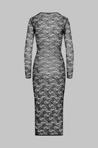 Robe midi manches longues - Flashback