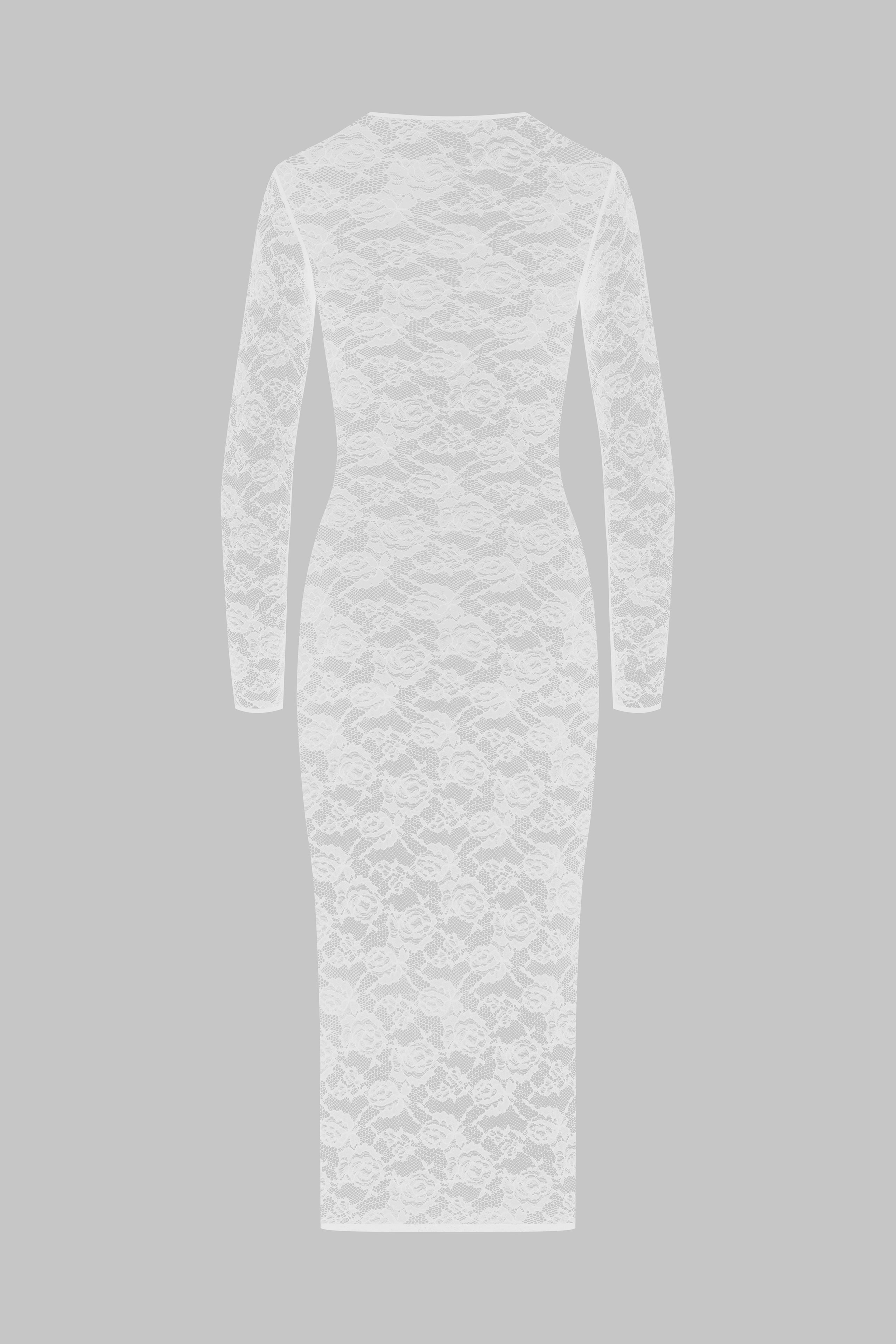 Robe midi manches longues - Flashback