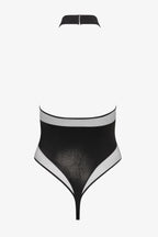 Maillot de bain une pièce encolure américaine - Minuit