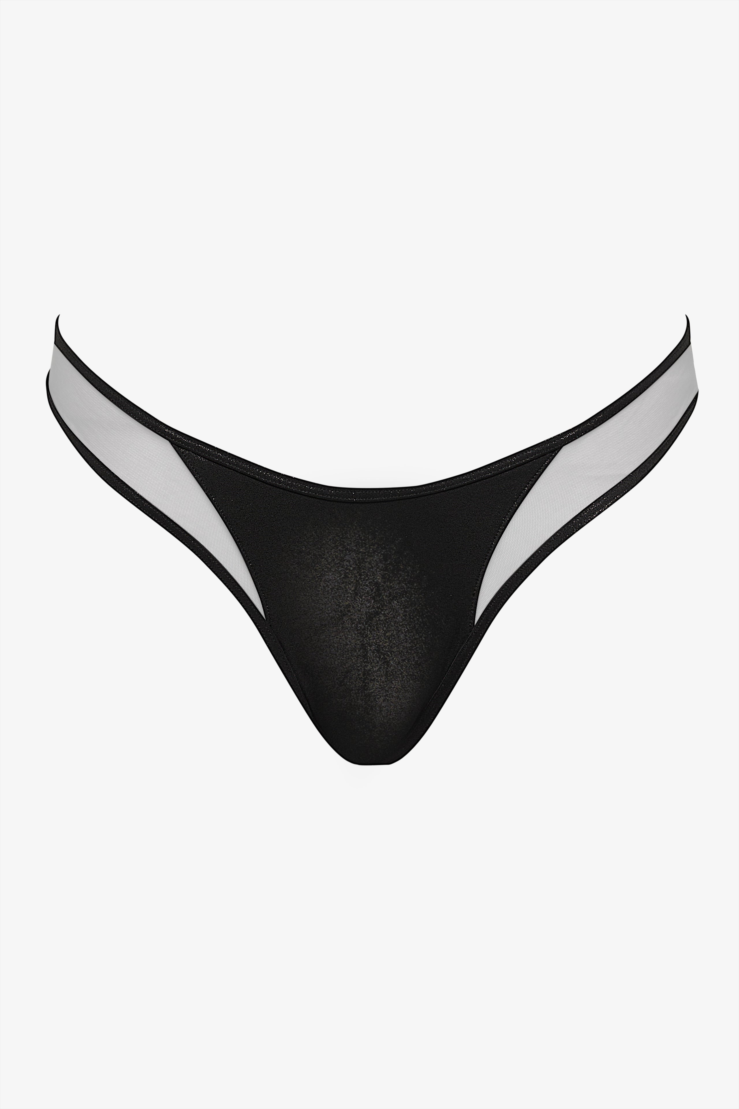 Maillot de bain string échancré - Minuit