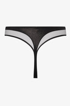 Maillot de bain tanga taille haute - Minuit