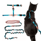 "The True Adventurer" Harness and Leash & "The Day Tripper" Harness & Bungee Leash Set